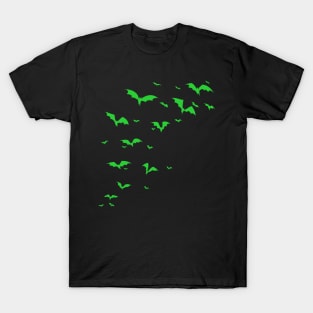 Halloween Green Bats T-Shirt